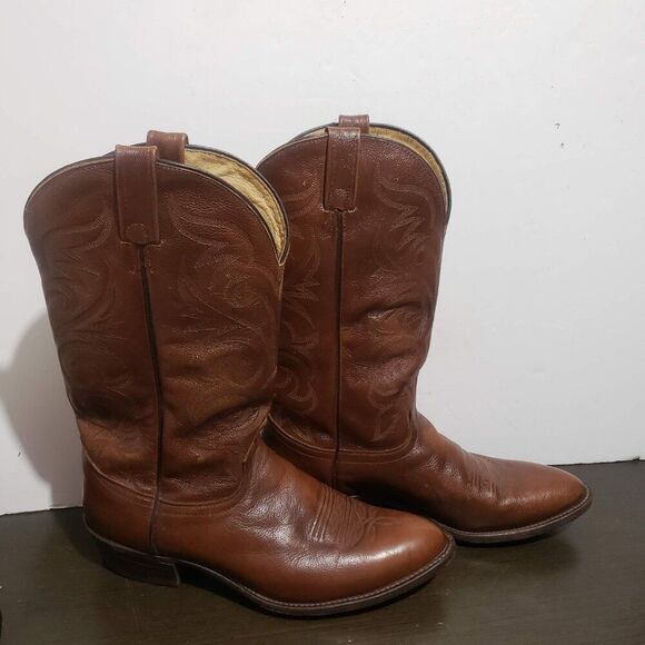 J. Chisholm 70134 Brown Leather Western Men Boots 12В main image 5